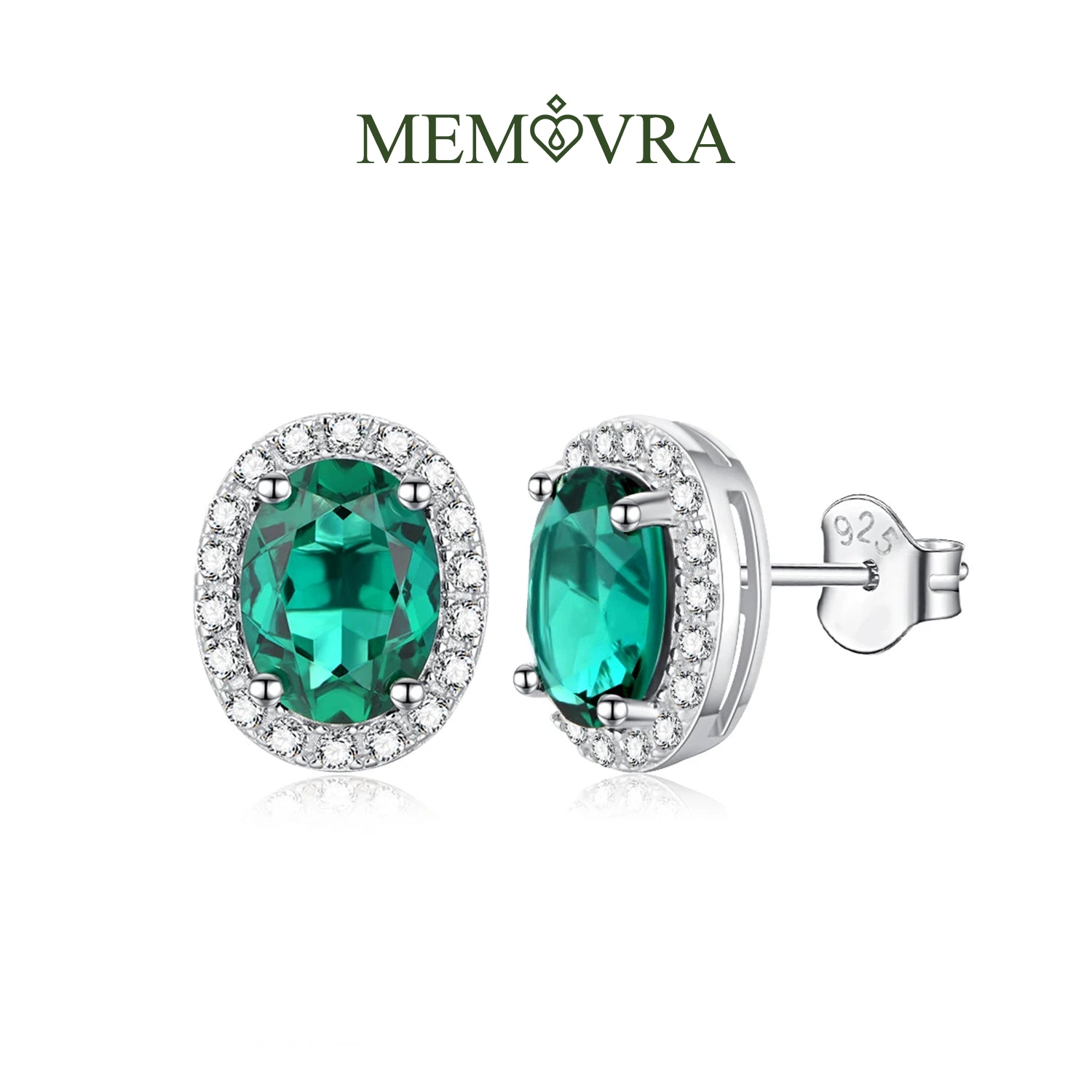 Emerald Allure Stud Earrings